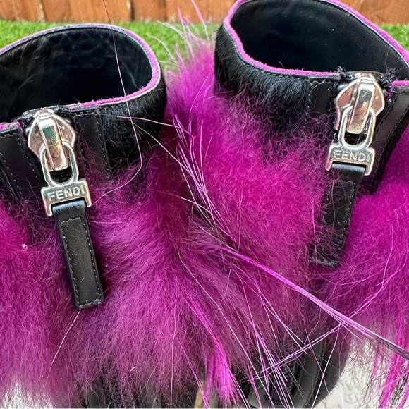 Fendi fox fur trim boots - Picture 14 of 14